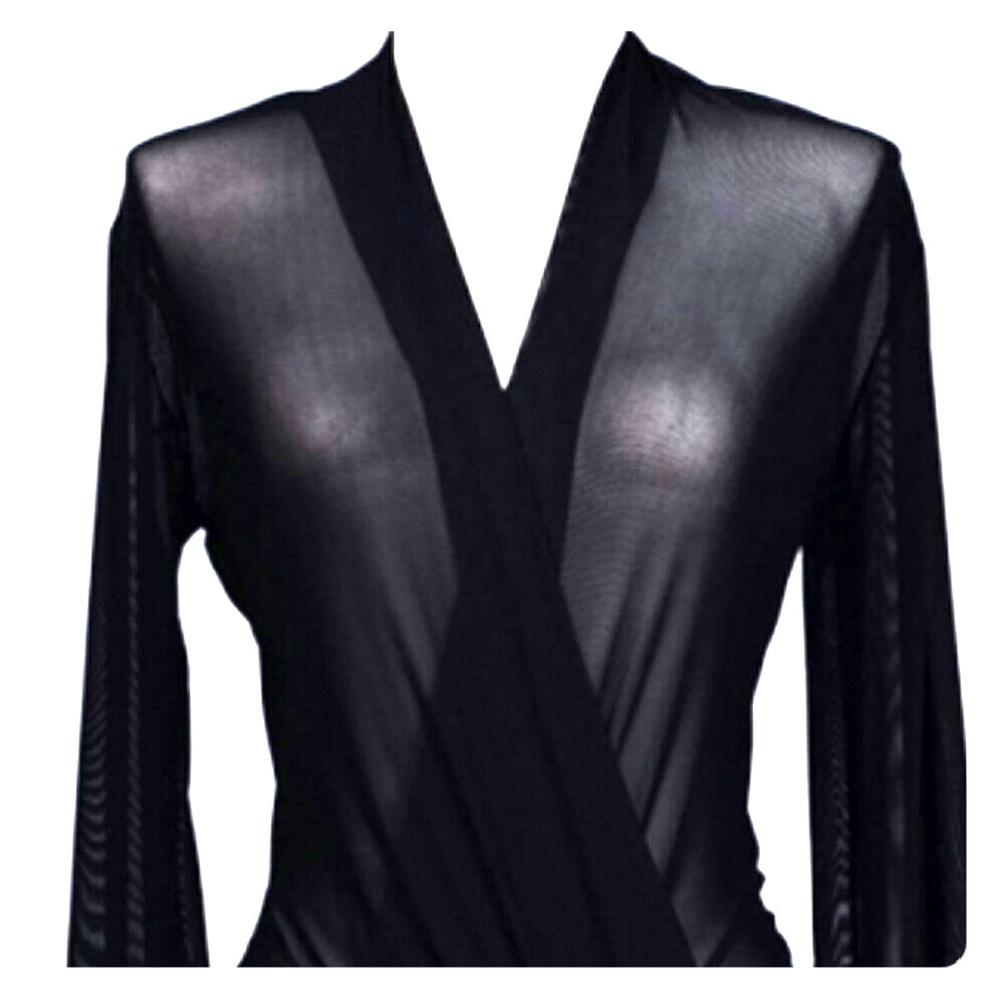 Sexy Black sheer bodysuit